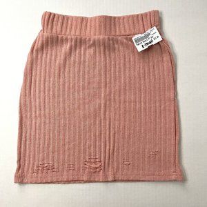 Fashion Nova Ripped Mini Skirt, XSmall